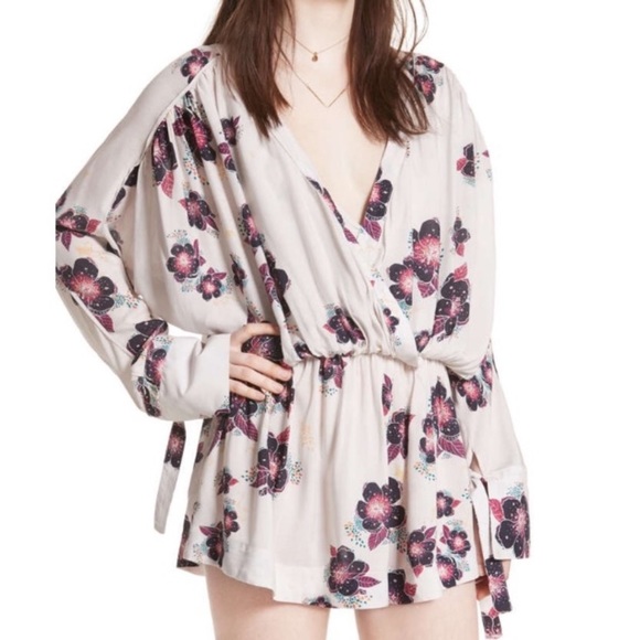 Free People Tuscan Dreams Floral Tunic - Picture 2 of 8